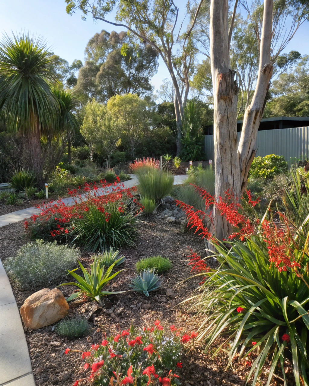 Established Australian native garden design in Rockhampton